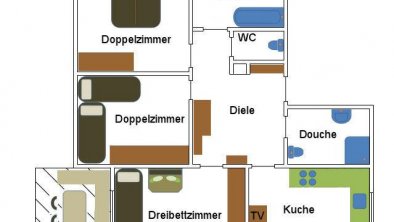 Grundriss Ferienwohnung Kreuzjoch