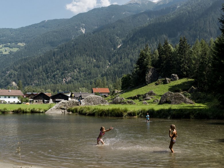 Swimming in Längenfeld, Ötztal Valley
