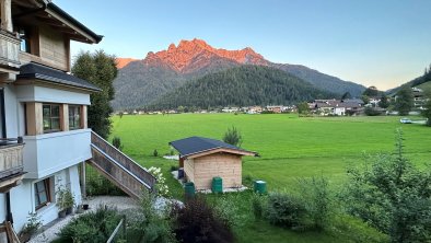 Abendrot mit Blick auf die Loferer Steinberge