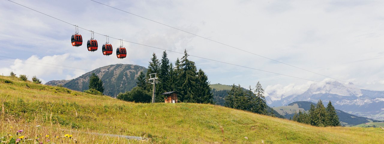 Fieberbrunn cable car in the Pillerseetal Valley, © Tirol Werbung/Robert Pupeter