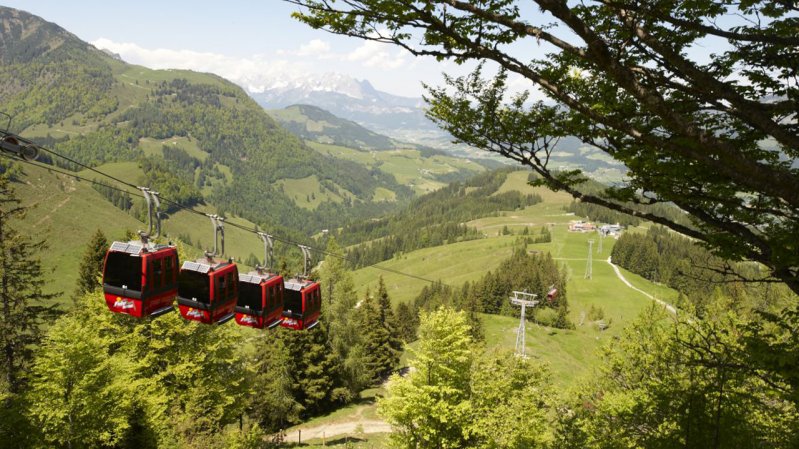 Gondelbahn Lärchfilzkogel cable car, © Bergbahnen Fieberbrunn