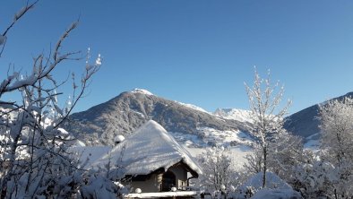 Berglandschaft im Winter von der Ferienwohnung