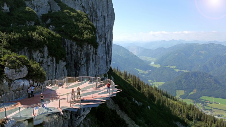 The viewing platform in the Triassic Park, © Foto Oberleitner