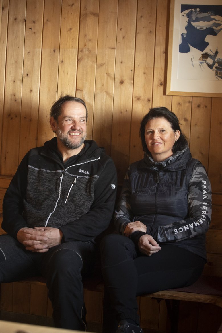 Lydia and Serafin Gstrein have decades of experience running huts in the mountains.
