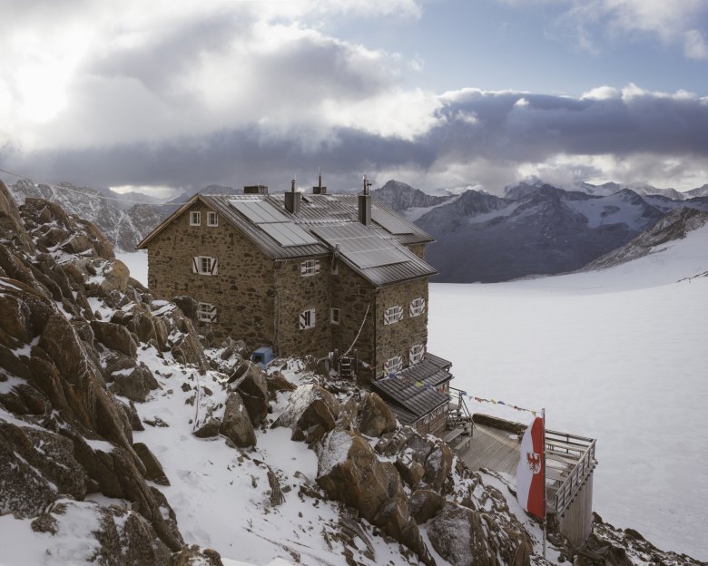 The Brandenburger Haus lies at 3,277 metres above sea level.