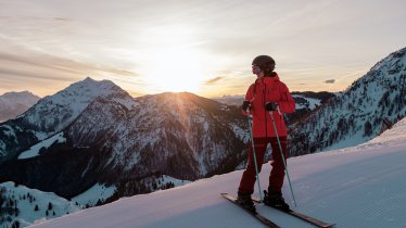 Early morning skiing in Fieberbrunn, © Tirol Werbung / Hans Herbig