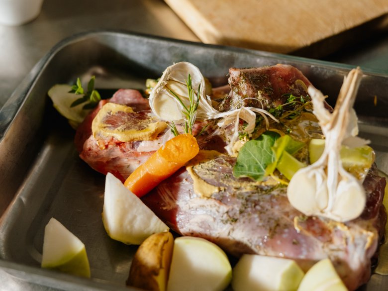 The Berghof serves only lamb sourced from its own mountain farm., © Tirol Werbung / Ramon Haindl