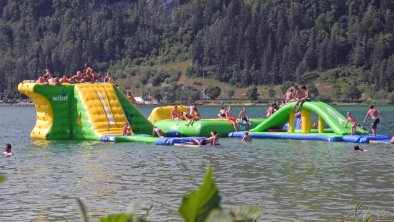 Der neue Aqua-Funpark am Ostufer Walchsee