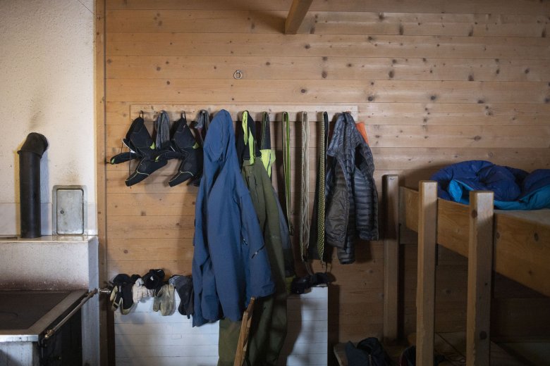 The Jamtalh&uuml;tte is one of the largest huts in Tirol. It is very popular, even in winter.
