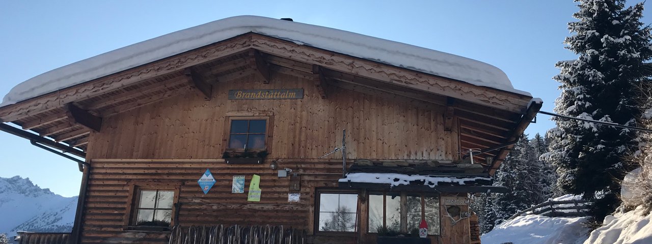 The Brandstatt-Alm hut in the Stubai Valley
