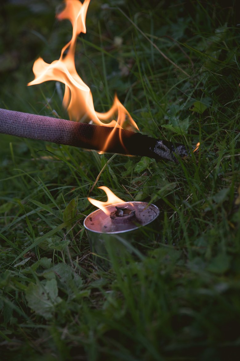 Thousands of fires light up the mountains in summer.