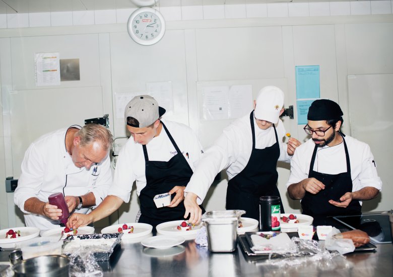 Sieberer and sons: Fine-dining legend Martin Sieberer (left) draws on the help of his sons when developing and preparing the culinary journey of discovery that awaits diners at the Heimatb&uuml;hne.