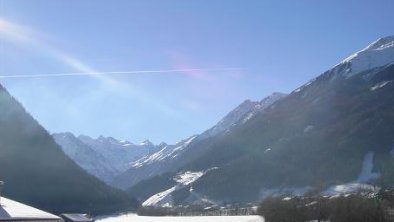 Ausblick von der Obergeschoßwohnung im Winter