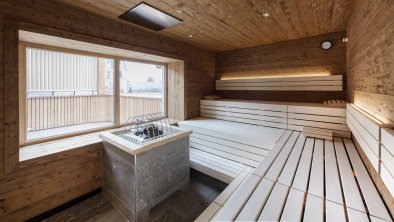 Finnische Sauna mit Terrasse