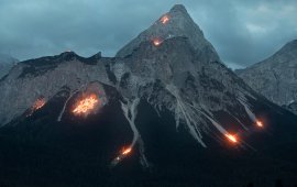 Summer solstice fires in Tirol