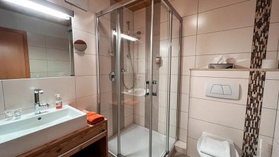 bathroom in a deluxe double room
