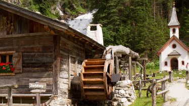 Gschnitz Mill Village with Waterfall, © Cornelia Lackner