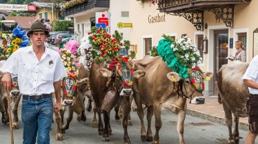Kirchberg in Tirol is a wonderful place to admire colorful cattle drives, © TVB Kitzbüheler Alpen - Brixental