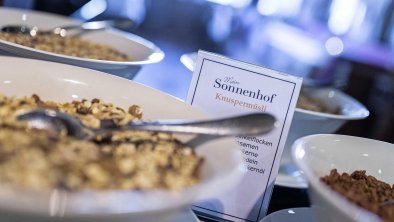 Frühstücksbuffet Müsliecke, © Hotel Sonnenhof